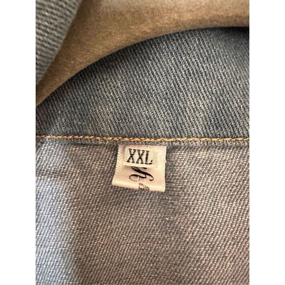 80's Vintage Denim Field Jacket With Commanding Officer Patch - Picture 5 of 9